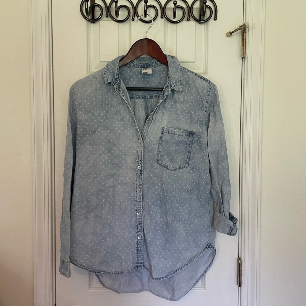 H&M Polka Dot Chambray Tunic